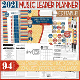 2021 Primary MUSIC LEADER Planner {EDITABLE} PRINTABLE