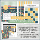 2021 Relief Society BINDER Printables (EDITABLE)