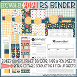 2021 Relief Society BINDER Printables (EDITABLE)