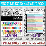 2022 CFM "FAUX" WEEKLY Bulletin Board Sheets {ANNUAL BUNDLE: Old Testament} PRINTABLE