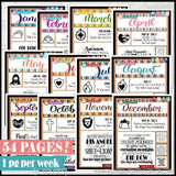 2022 CFM "FAUX" WEEKLY Bulletin Board Sheets {ANNUAL BUNDLE: Old Testament} PRINTABLE