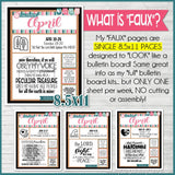 2022 CFM Old Testament "FAUX" Bulletin Board Sheets {APRIL} PRINTABLE