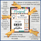 2022 CFM Old Testament "FAUX" Bulletin Board Sheets {AUGUST} PRINTABLE