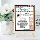 2022 CFM Old Testament "FAUX" Bulletin Board Sheets {AUGUST} PRINTABLE