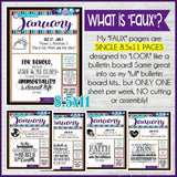 2022 CFM Old Testament "FAUX" Bulletin Board Sheets {JANUARY} PRINTABLE