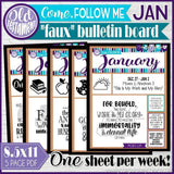 2022 CFM Old Testament "FAUX" Bulletin Board Sheets {JANUARY} PRINTABLE