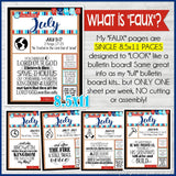 2022 CFM Old Testament "FAUX" Bulletin Board Sheets {JULY} PRINTABLE
