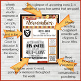 2022 CFM Old Testament "FAUX" Bulletin Board Sheets {NOVEMBER} PRINTABLE