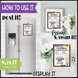 2022 CFM Old Testament "FAUX" Bulletin Board Sheets {OCTOBER} PRINTABLE