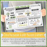 2022 CFM Old Testament Placemat Activity Sheets {MARCH} PRINTABLE