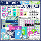 2022 Come Follow Me ANNUAL ICON KIT {Old Testament} PRINTABLE