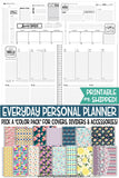 2022 EVERYDAY Personal Planner {Inside Pages Only} EDITABLE Printable