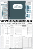 2022 Elders Quorum Presidency Planner {EQ} PRINTABLE