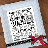 2022 Graduation Subway Art {10 COLORS} PRINTABLE