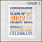2022 Graduation Subway Art {Personalized} PRINTABLE