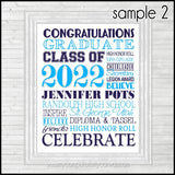 2022 Graduation Subway Art {Personalized} PRINTABLE