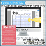 2022 PRIMARY PRESIDENCY PLANNER Printable (EDITABLE)