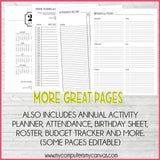 2022 Primary ACTIVITY LEADER PLANNER {Editable} PRINTABLE