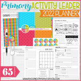 2022 Primary ACTIVITY LEADER PLANNER {Editable} PRINTABLE