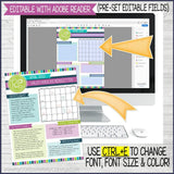 2022 Relief Society {NEWSLETTER TEMPLATES} Printables