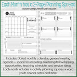 2022 YW CLASS Presidency Planner {EDITABLE} PRINTABLE
