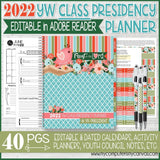 2022 YW CLASS Presidency Planner {EDITABLE} PRINTABLE