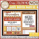 2023 CFM New Testament Family Bulletin Board Kit {NOVEMBER} PRINTABLE