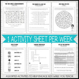 2023 CFM Weekly Activity Sheets JAN-DEC {NEW TESTAMENT} Printable