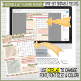 2023 EDITABLE Monthly Newsletter Templates {YW Collection} Printable