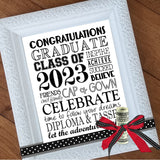 2023 Graduation BUNDLE (Nugget, Subway Art, Gift Basket & GNOMES) PRINTABLE