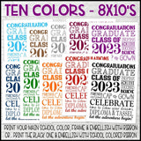 2023 Graduation Subway Art {10 COLORS} PRINTABLE