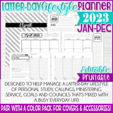 2023 Latter-day Lifestyle Planner {Inside Pages Only} EDITABLE Printable