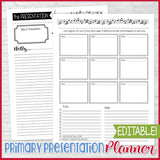 2023 PRIMARY PRESIDENCY PLANNER Printable (EDITABLE)