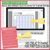 2023 PRIMARY PRESIDENCY PLANNER Printable (EDITABLE)