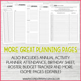 2023 Primary ACTIVITY LEADER PLANNER {Editable} PRINTABLE