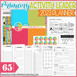 2023 Primary ACTIVITY LEADER PLANNER {Editable} PRINTABLE