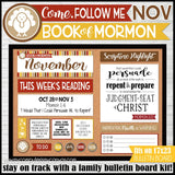 2024 CFM BOOK OF MORMON Family Bulletin Board Kit {NOVEMBER} PRINTABLE