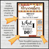 2024 CFM "FAUX" WEEKLY Bulletin Board Pages JAN-DEC {BOOK of MORMON} PRINTABLE