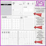 2024 EVERYDAY Personal Planner {Inside Pages Only} EDITABLE Printable
