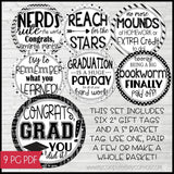 2024 Graduation BUNDLE (Nugget, Subway Art, Gift Basket & GNOMES) PRINTABLE