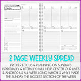 2024 Latter-day Lifestyle Planner {Inside Pages Only} EDITABLE Printable