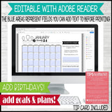 2024 Primary MUSIC LEADER Planner {EDITABLE} PRINTABLE