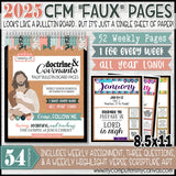 2025 {D&C} CFM "FAUX" WEEKLY Bulletin Board Pages {JAN-DEC} PRINTABLE