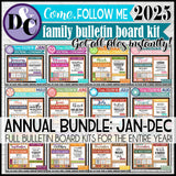 2025 {D&C} CFM "FULL" Monthly Bulletin Board Kits {JAN-DEC} PRINTABLE