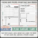 2025 Primary MUSIC LEADER Planner {EDITABLE} PRINTABLE