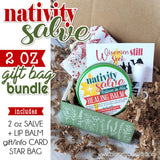 NATIVITY SALVE BUNDLE {2 oz GREEN TIN & Lip Balm} in a Star Bag