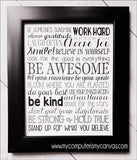 BE AWESOME Subway Art PRINTABLE-My Computer is My Canvas
