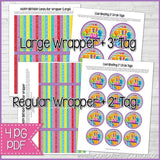 BIRTHDAY Candy Bar Wrapper {Rainbow} PRINTABLE-My Computer is My Canvas