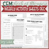 CFM BOOK of MORMON Activity Sheets {JAN-DEC 2020} DISCOUNTED PRE-ORDER BUNDLE - PRINTABLE