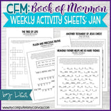 CFM BOOK of MORMON Activity Sheets {JAN-DEC 2020} DISCOUNTED PRE-ORDER BUNDLE - PRINTABLE